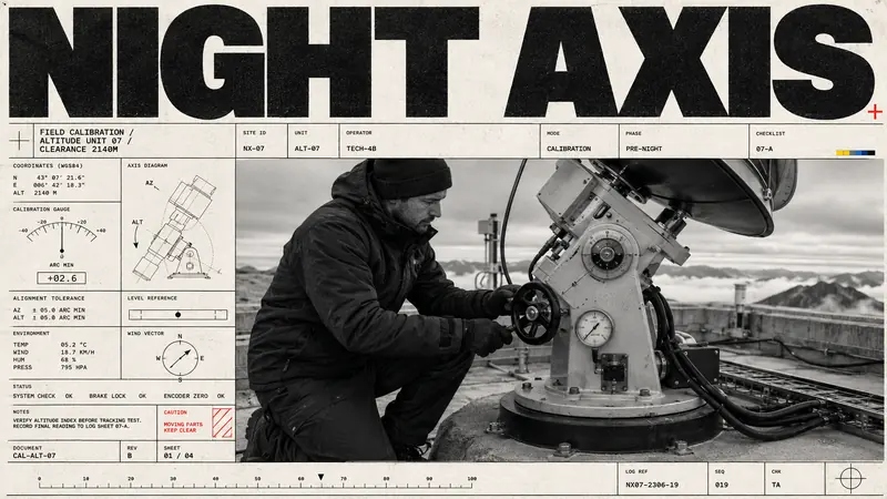 Monochrome Tech-Grid Editorial