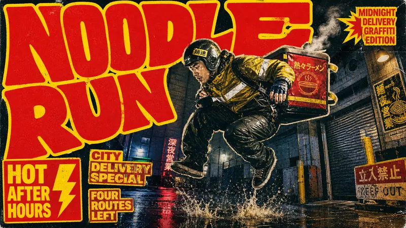 Red Yellow Grunge Skate Cover Style