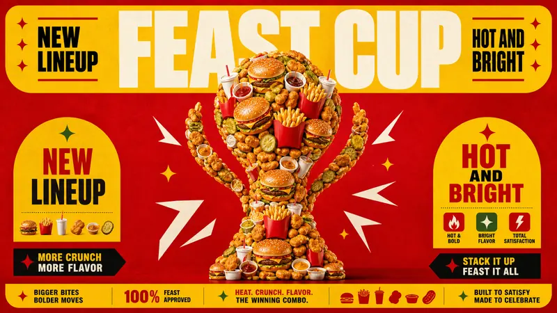 Red Yellow Product Trophy Collage Style