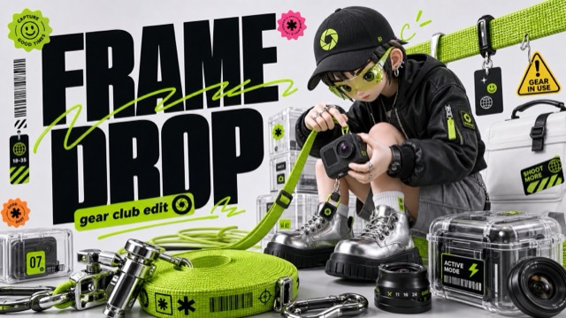 Acid Lime 3D Streetwear Type Poster Style
