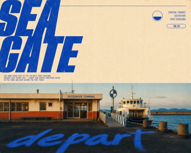 Cobalt Megatype Roadside Travel Editorial