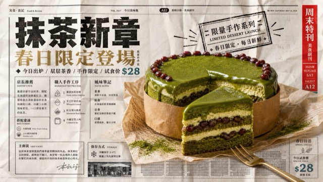 Folded Newspaper Product Ad Style
