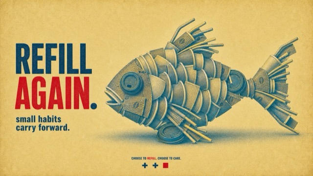 Halftone Assemblage Metaphor PSA Poster Style