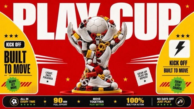 Red Yellow Product Trophy Collage Style