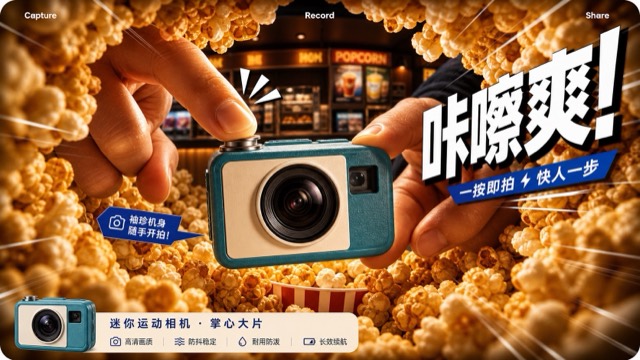 Warm Fisheye Product Impact Ad Style